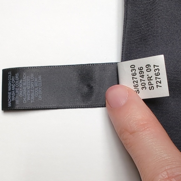 Banana Republic Dark Grey Camisole Stretch Nylon Adjustable Straps Size Large - Picture 7 of 9